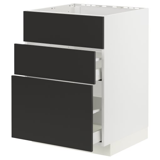 METOD/MAXIMERA, долен шкаф за мивка+3 чела/2 чекм, 094.986.89