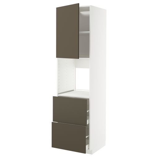 METOD/MAXIMERA, висок шкаф за фурна, чекм./2 чела/2 високи чекм., 095.583.72