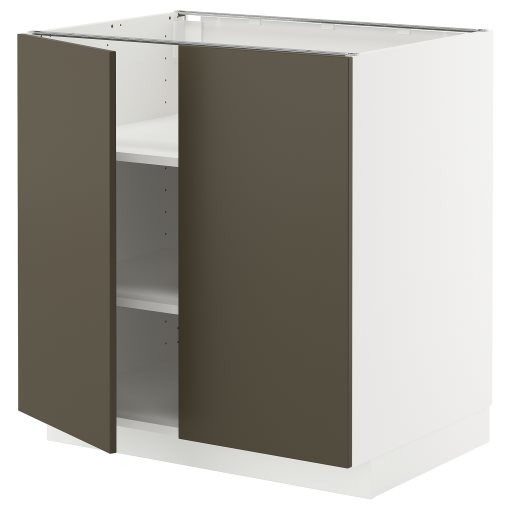 METOD, долен шкаф с рафтове/2 вратички, 095.589.42
