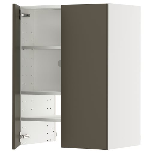 METOD, стенен шкаф за вгр. аспиратор с рафт/вр., 095.589.56