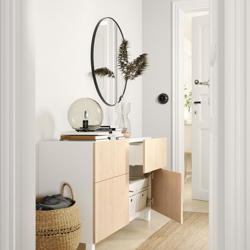 BESTÅ, комб. артикул за съхранение с врати/чекм., 095.693.37