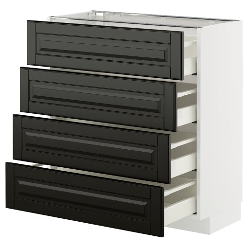 METOD/MAXIMERA, долен шкаф с 4 чела/4 чекмеджета, 095.789.97