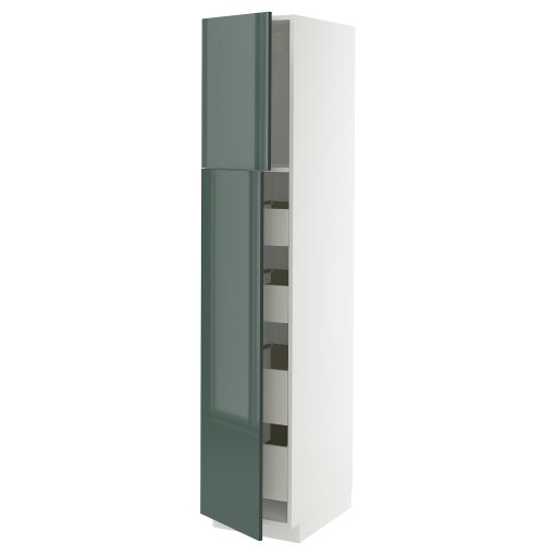 METOD/MAXIMERA, висок шкаф с 2 врати/4 чекмеджета, 095.864.50