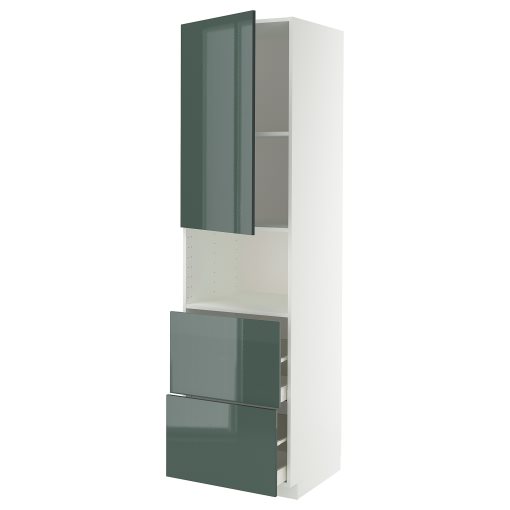 METOD/MAXIMERA, висок шкаф за микро фурна, врата/2 чекм., 095.865.44