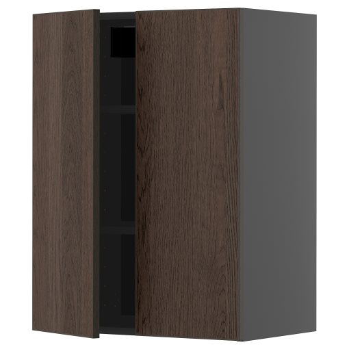 METOD, стенен шкаф с рафтове/2 вратички, 095.883.69