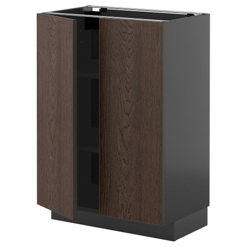 METOD, долен шкаф с рафтове/2 вратички, 095.886.37