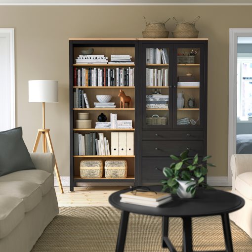 HEMNES, комб. артикул за съхр. с врати/чекмеджета, 180x197 см, 096.499.85