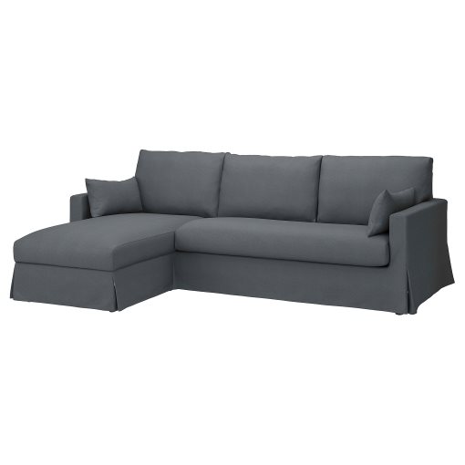 HYLTARP, калъф за 3-мстн диван с лежанка, ляво, 105.498.95