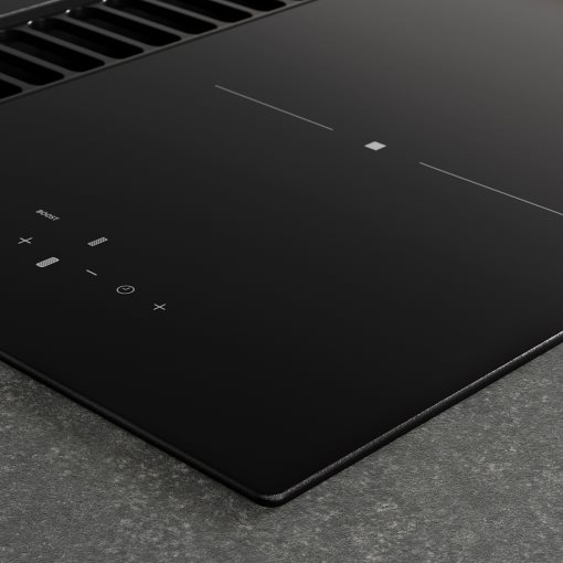 TÄCKNAN, индукц. котлон/вграден аспиратор, 60 см, IKEA 300, 105.986.35