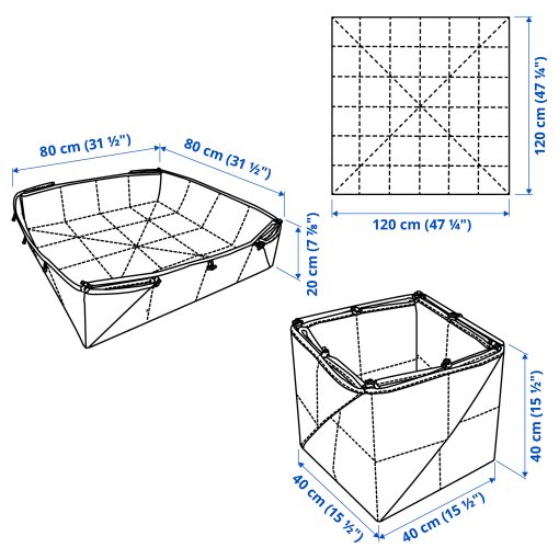 GREJSIMOJS, подложка/кутия за съхранение, сгъваема, 106.020.05