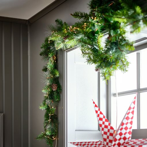 STRÅLA, LED светещ гирлянд, 160 кр., на батерии, 106.061.69