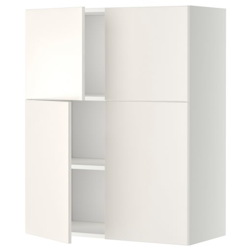 METOD, стенен шкаф с рафтове/4 врати, 194.701.52