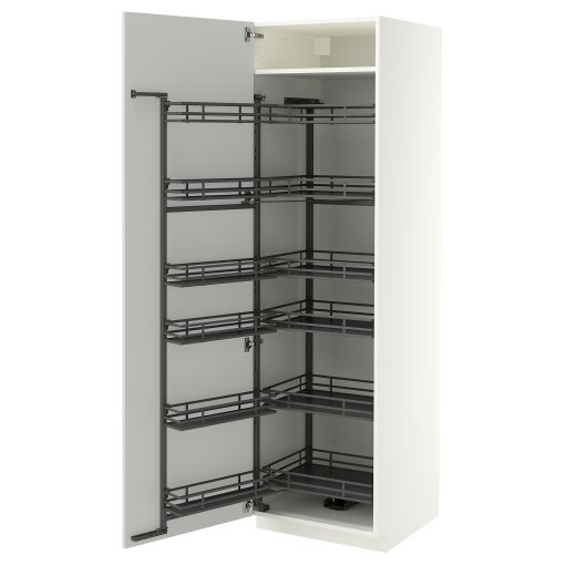 METOD, висок шкаф с изтеглящ се механизъм, 60x60x200 см, 196.047.26