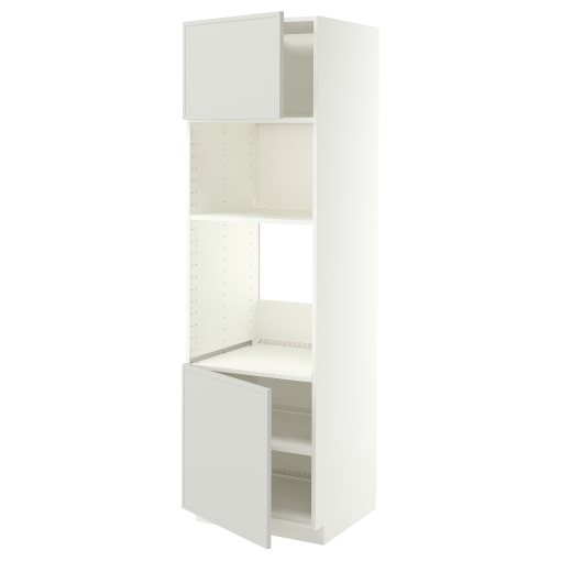METOD, висок шкаф за фурна/микровълнова с 2 вр./рафт, 60x60x200 см, 196.049.48