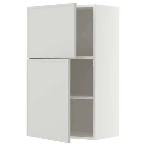 METOD, стенен шкаф с рафтове/2 вратички, 60x100 см, 196.055.56