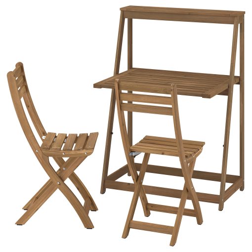 DJUPÖN/ASKHOLMEN, Маса с 2 сгъваеми стола, 196.081.02