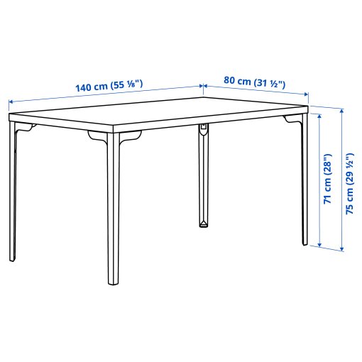 SKÅLSTA, маса, 140x80 см, 196.083.19