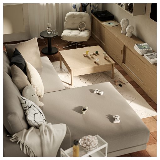 UPPÅKRA, 3-местен модулен диван, с лежанка, ляво, 196.140.56