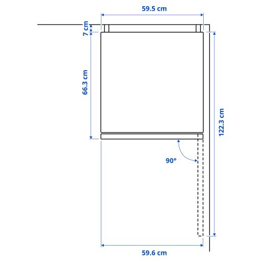 ALINGSAS, хладилник/фризер, IKEA 500 свободностоящ, 205.679.59