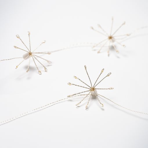 STRÅLA, LED гирлянда с 10 лампички, на батерии, 206.066.54