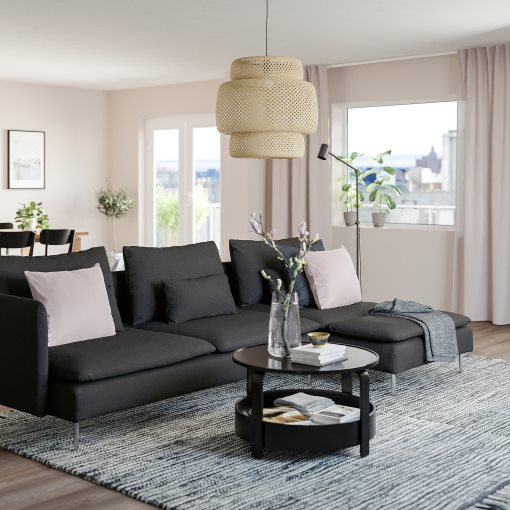 SÖDERHAMN, 4-местен диван с лежанка с отворен край, 294.496.31