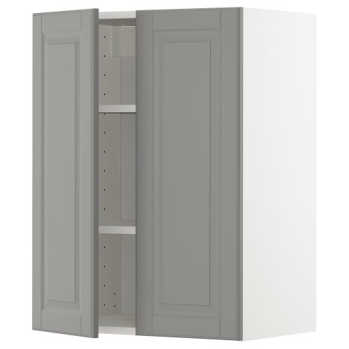METOD, стенен шкаф с рафтове/2 вратички, 294.585.07