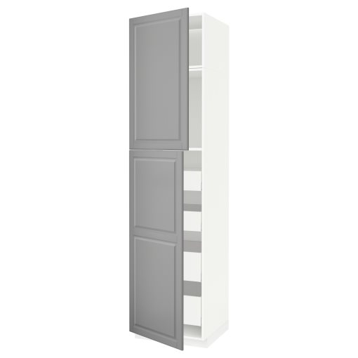 METOD/MAXIMERA, висок шкаф с 2 врати/4 чекмеджета, 294.609.68