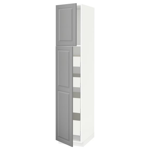 METOD/MAXIMERA, висок шкаф с 2 врати/4 чекмеджета, 294.649.14