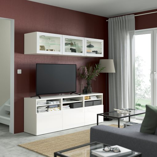 BESTÅ, TV секция/стъклени врати, 294.887.88