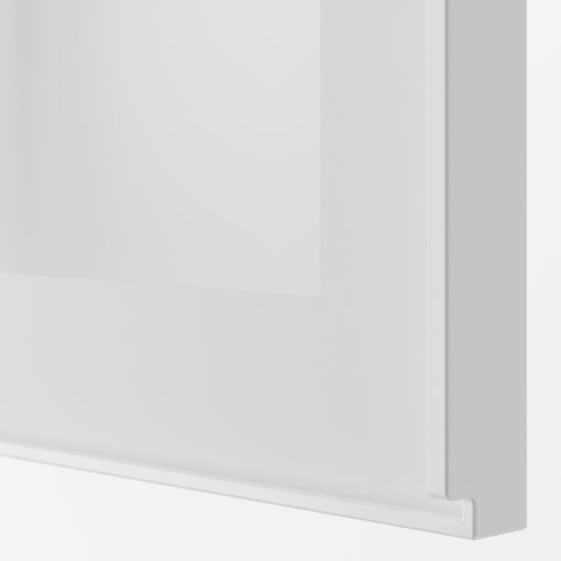 METOD, стенен шкаф с рафтове/стъклена врата, 294.905.50
