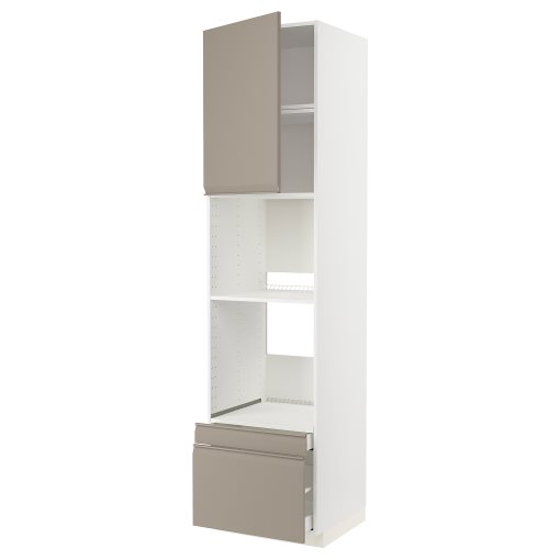 METOD/MAXIMERA, висок шкаф за фурна/комби фурна+врати/2 чекм., 294.925.30