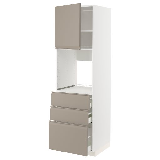 METOD/MAXIMERA, висок шкаф за фурна с врата/3 чекм., 294.925.73