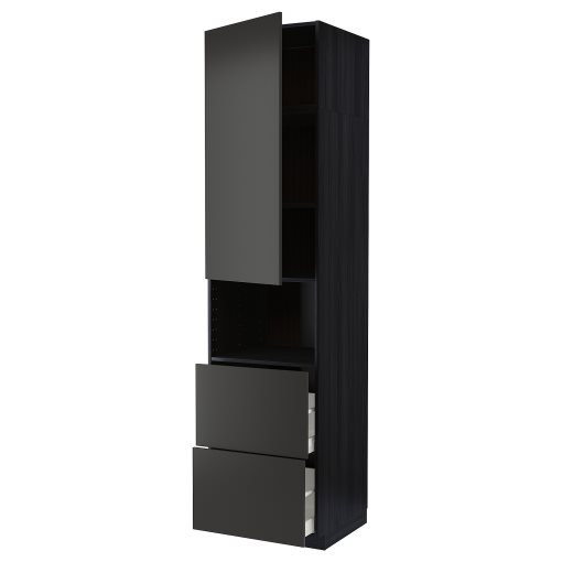METOD/MAXIMERA, висок шкаф за микр фурн., с врата/2 чекм., 294.984.38