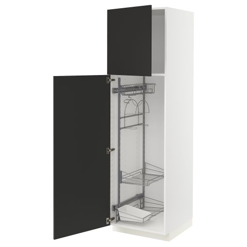 METOD, висок шкаф с отдел. за почиств. аксесоари, 294.985.51