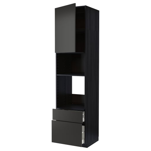 METOD/MAXIMERA, висок шкаф за фурна/микровълн. с врата/2 чекм., 294.986.45