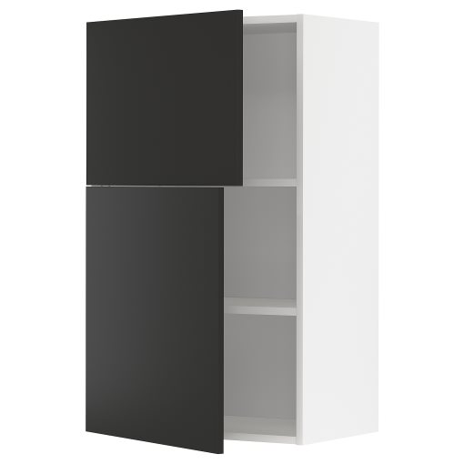 METOD, стенен шкаф с рафтове/2 вратички, 294.988.48