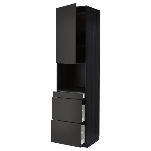 METOD/MAXIMERA, висок шкаф за комби микров. с врата/3 чекм., 294.988.53