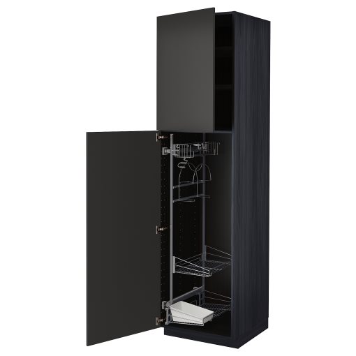 METOD, висок шкаф с отдел. за почиств. аксесоари, 294.990.08