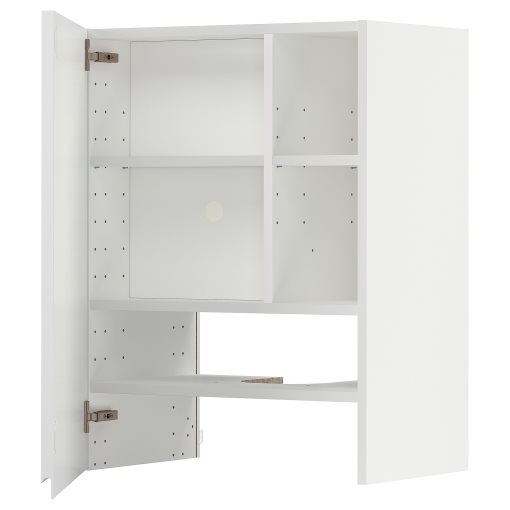 METOD, стенен шкаф за вгр. аспиратор с рафт/врата, 295.044.82