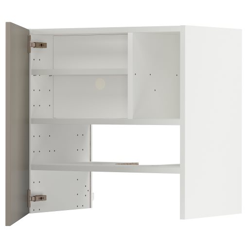 METOD, стенен шкаф за вгр. аспиратор с рафт/врата, 295.053.49