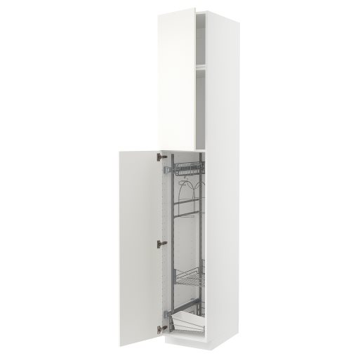 METOD, висок шкаф с отдел. за почиств. аксесоари, 295.073.29