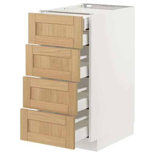 METOD/MAXIMERA, долен шкаф с 4 чела/2 ниски + 3 средни чекм., 295.091.25