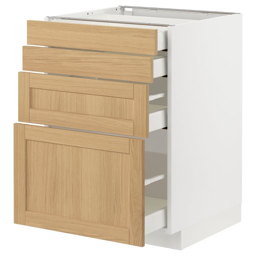 METOD/MAXIMERA, долен шкаф с 4 чела/4 чекмеджета, 295.092.48