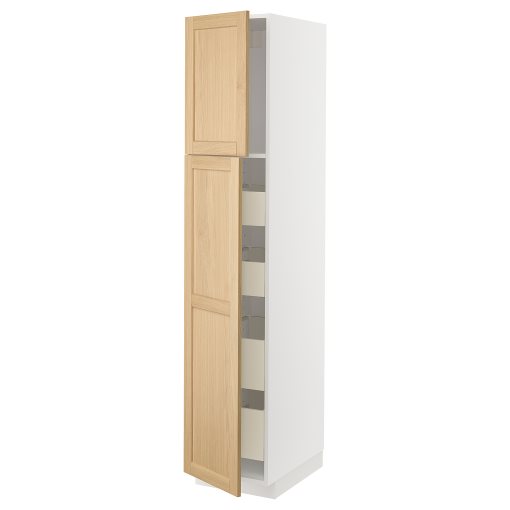 METOD/MAXIMERA, висок шкаф с 2 врати/4 чекмеджета, 295.094.94