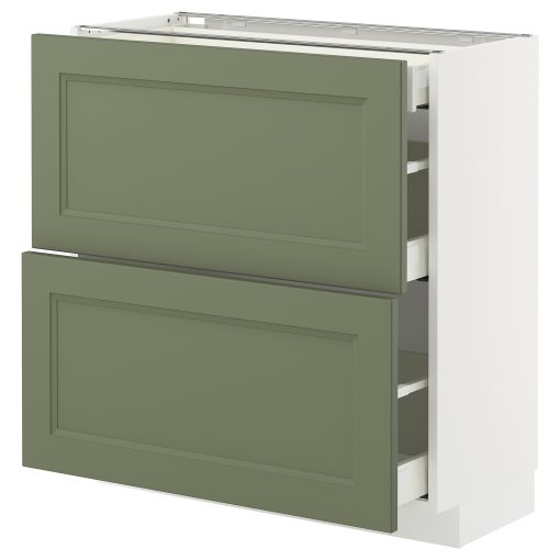 METOD/MAXIMERA, долен шкаф с 2 чела/3 чекмеджета, 295.172.86