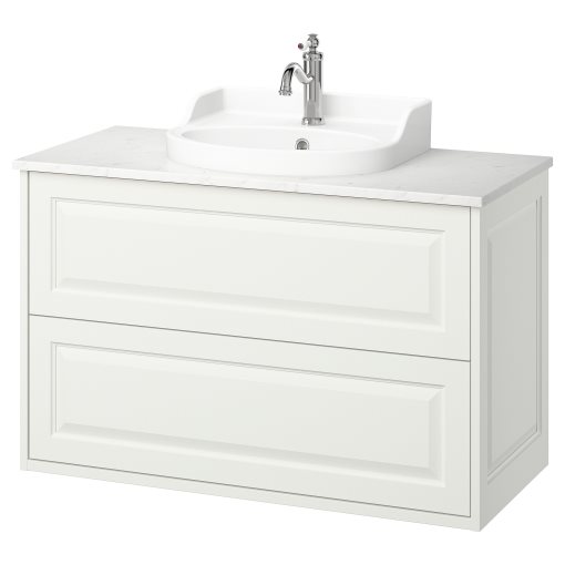 TANNFORSEN/RUTSJON, шкаф за мивка + чекмеджета/мивка/смесител, 295.215.61
