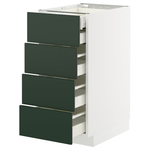 METOD/MAXIMERA, долен шкаф с 4 чела/2 ниски + 3 средни чекмеджета, 295.573.19