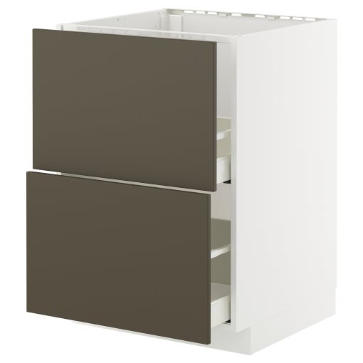 METOD/MAXIMERA, долен шкаф за мивка+2 чела/2 чекм., 295.585.16