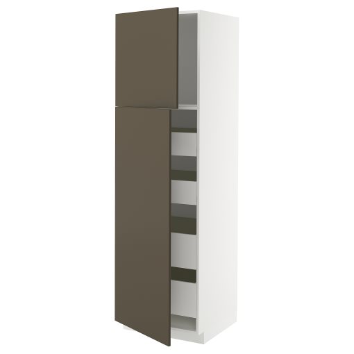 METOD/MAXIMERA, висок шкаф с 2 врати/4 чекмеджета, 295.588.42