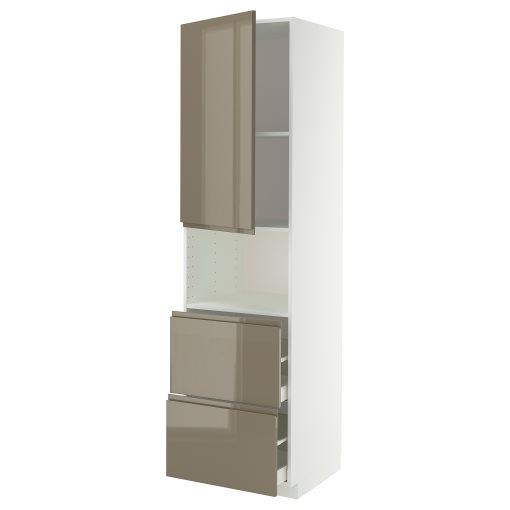 METOD/MAXIMERA, висок шкаф за микровълнова фурна, врата/2 чекм., 295.765.63